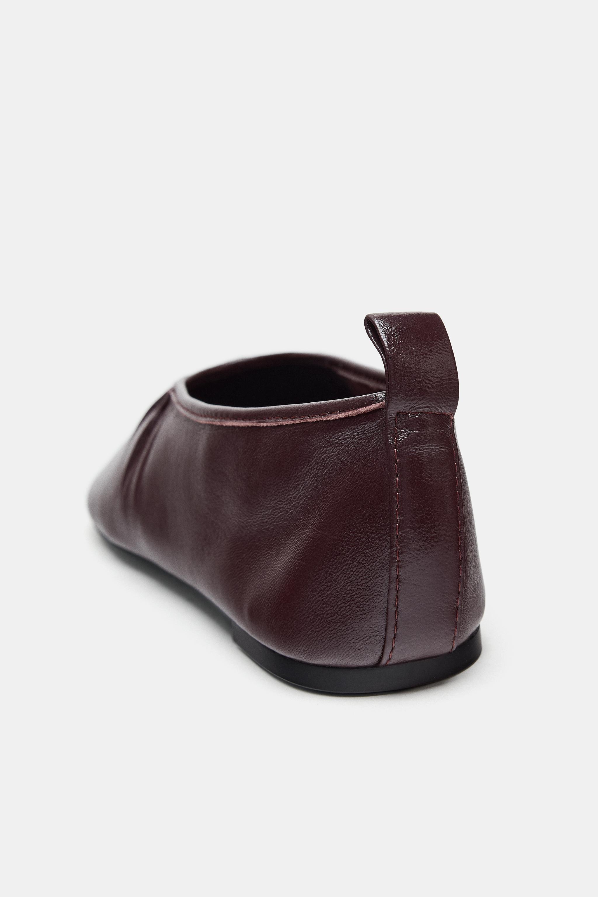 BALLERINES EN CUIR EFFET SOFT